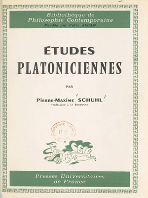 cover image of Études platoniciennes